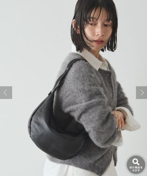 【新品未使用】russet ソフトレザーラウンドショルダーバッグ ラシット