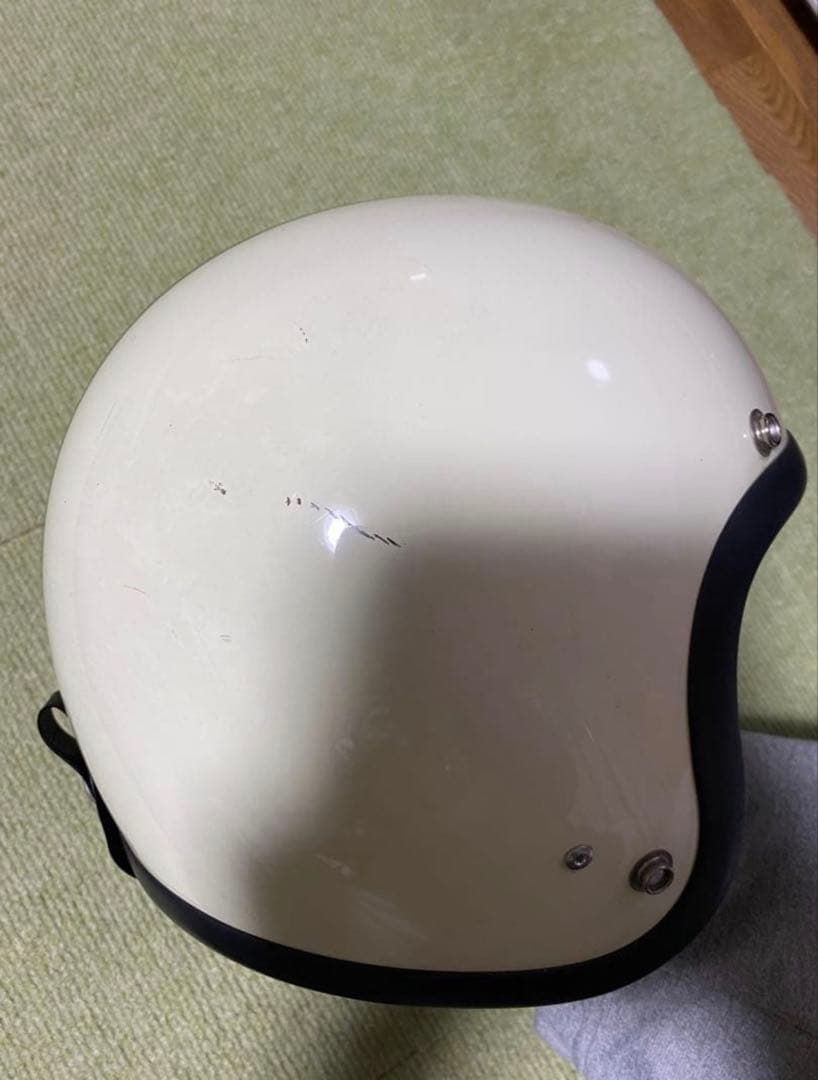 【人気カラー】BUCO ブッコ アイボリーブラックジェットヘルメット