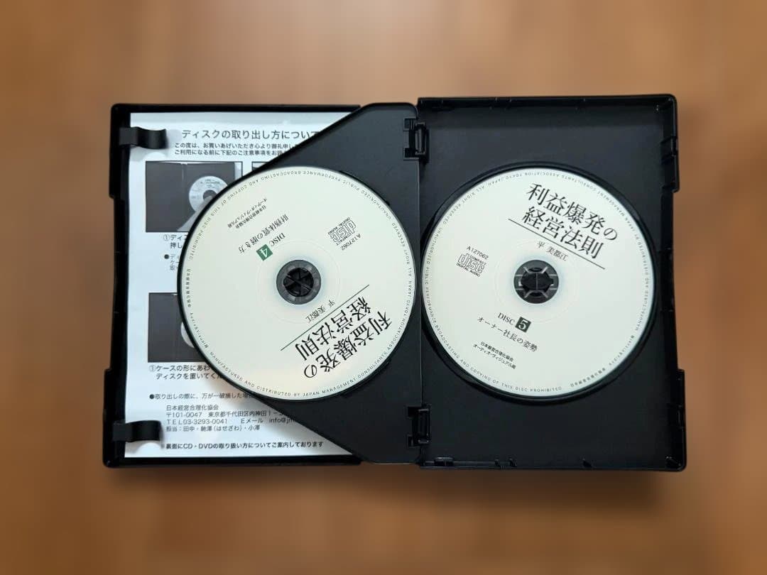 利益爆発の経営法則 CD５枚　専用テキスト／平美都江