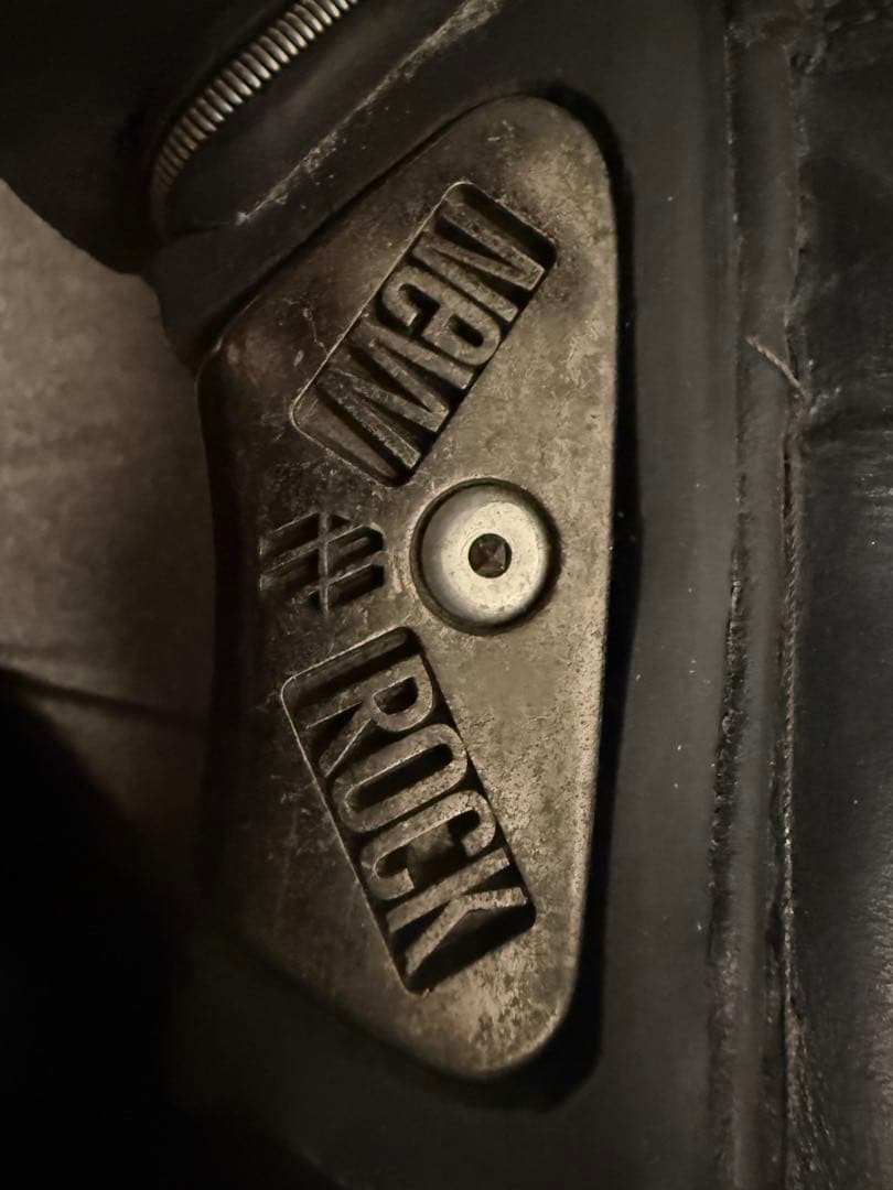 激レア廃盤　00s newrock ブラックブーツ　厚底　archive