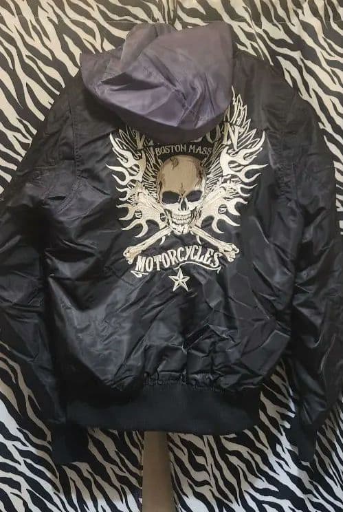 vanson ブラック MA-1ジャケット