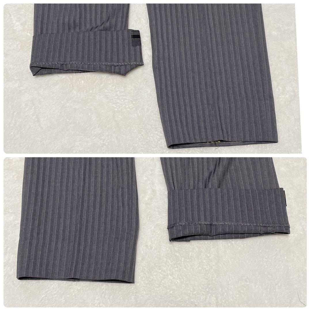 aab　スーツ　セットアップ　レダ　オーダーメイド　 グレー　ヘリンボー紫