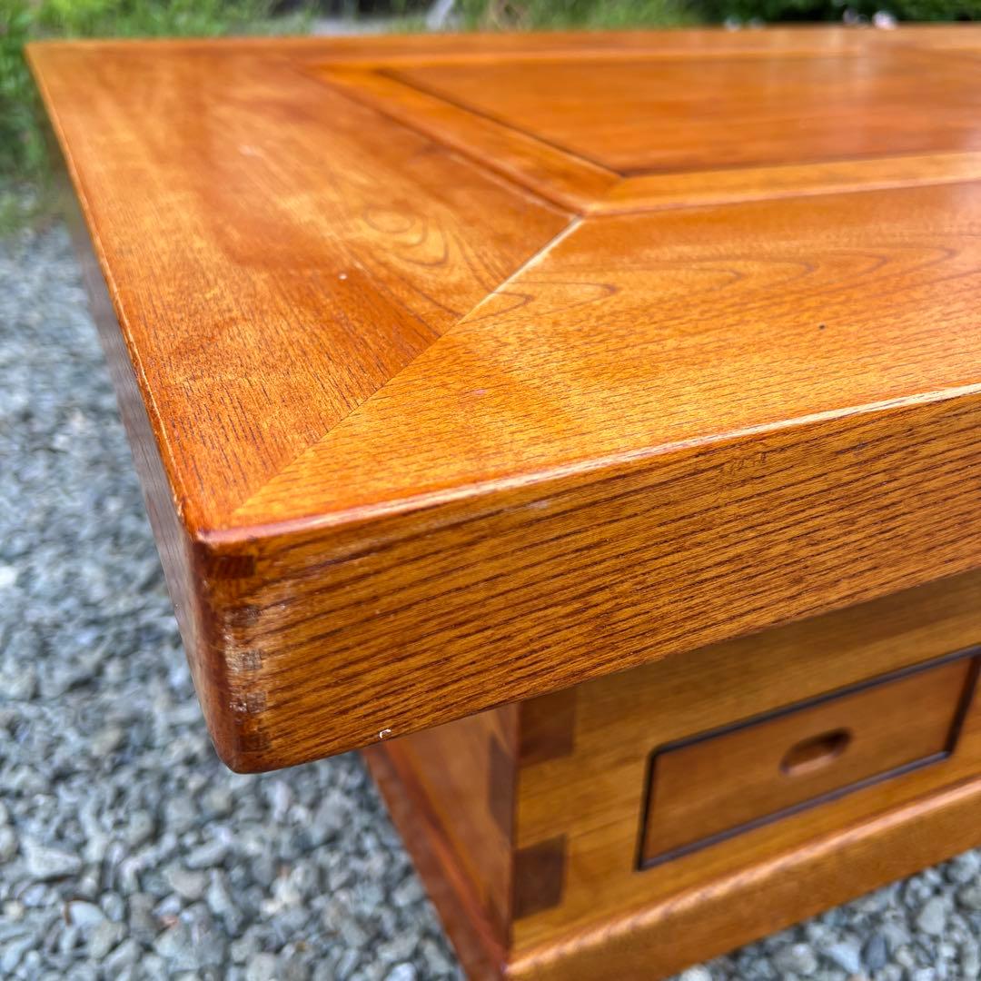 囲炉裏テーブル　昭和レトロ 火鉢 古民家家具　希少 引き出し 木製