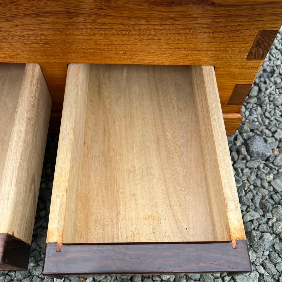 囲炉裏テーブル　昭和レトロ 火鉢 古民家家具　希少 引き出し 木製