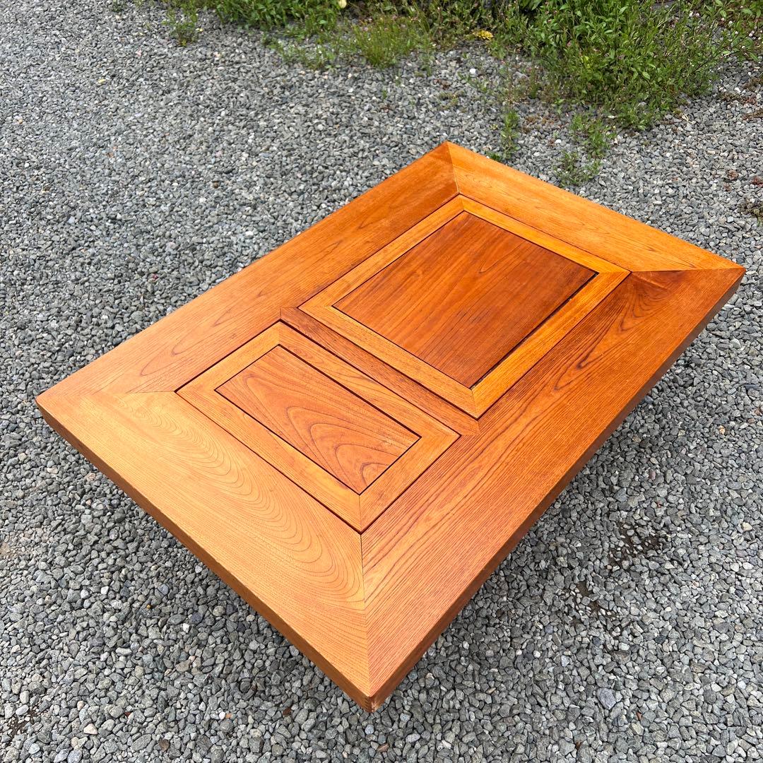 囲炉裏テーブル　昭和レトロ 火鉢 古民家家具　希少 引き出し 木製