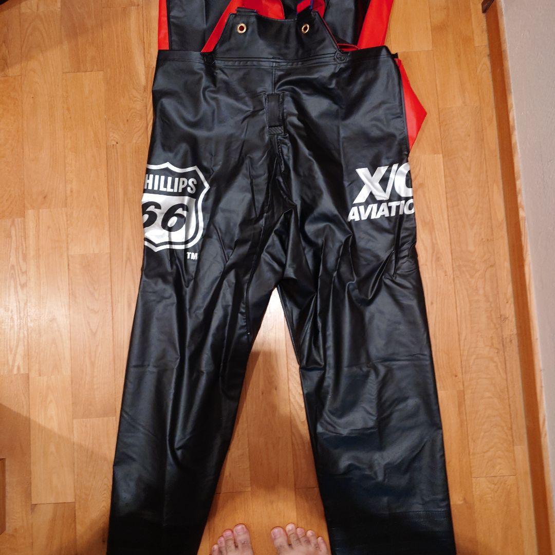 Phillips 66 　レインウェア 黒/赤