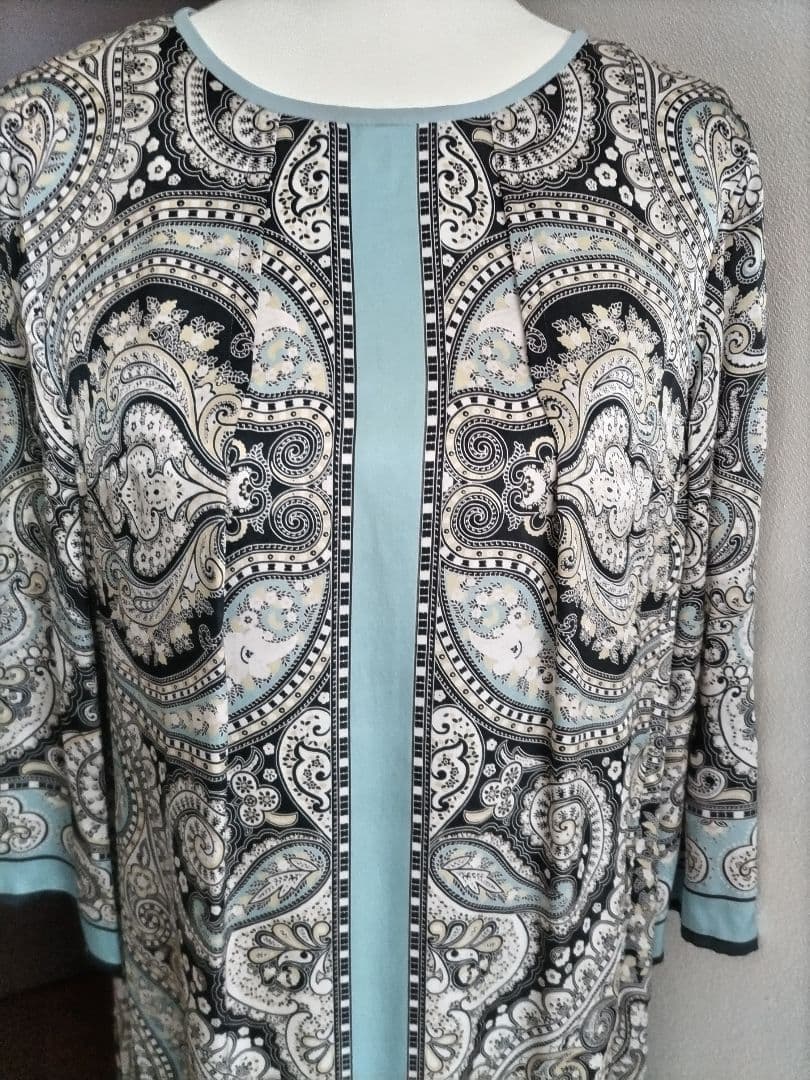 Rossa シルク ロングワンピース