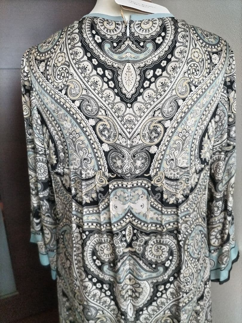 Rossa シルク ロングワンピース