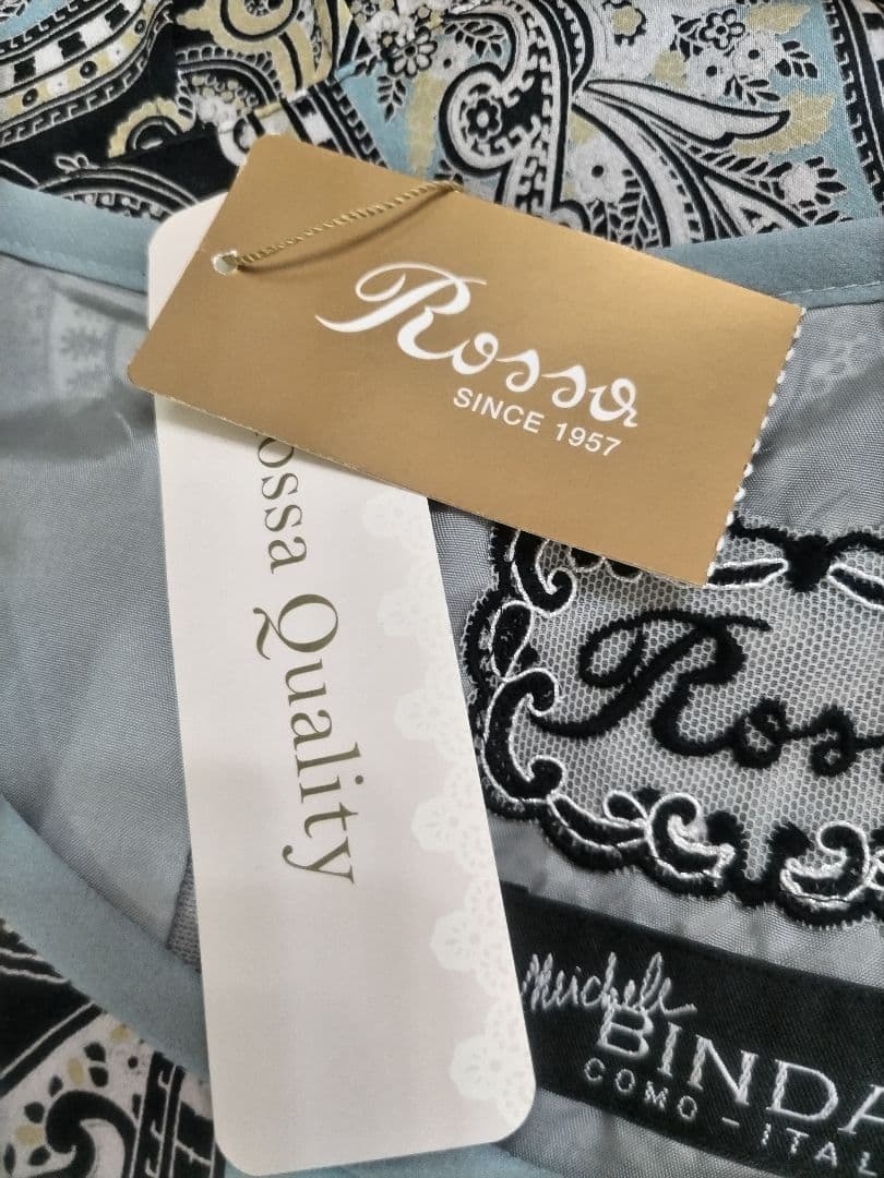 Rossa シルク ロングワンピース