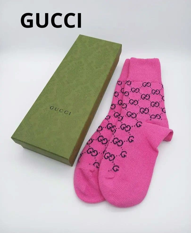 GUCCI / グッチ　GG 　ソックス　ピンク