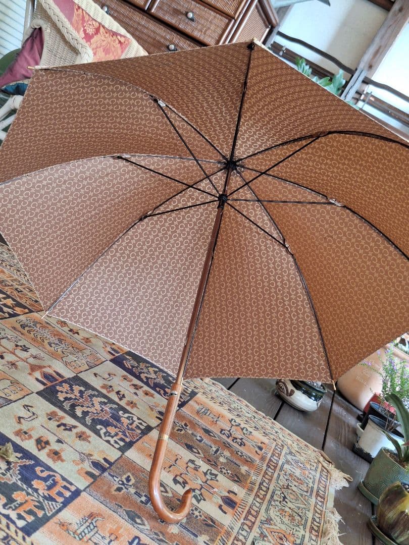 CELINEトリオンフマカダム柄 長傘雨傘日傘