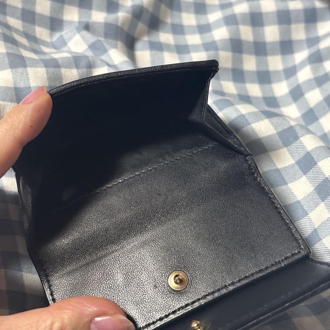 Dior ロータスウォレット 折り財布 黒