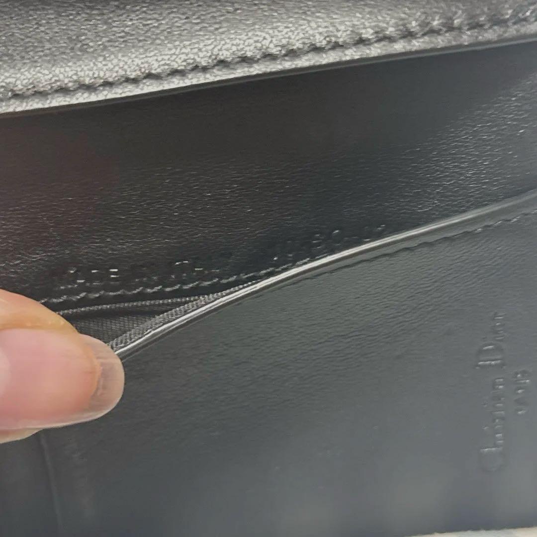 Dior ロータスウォレット 折り財布 黒