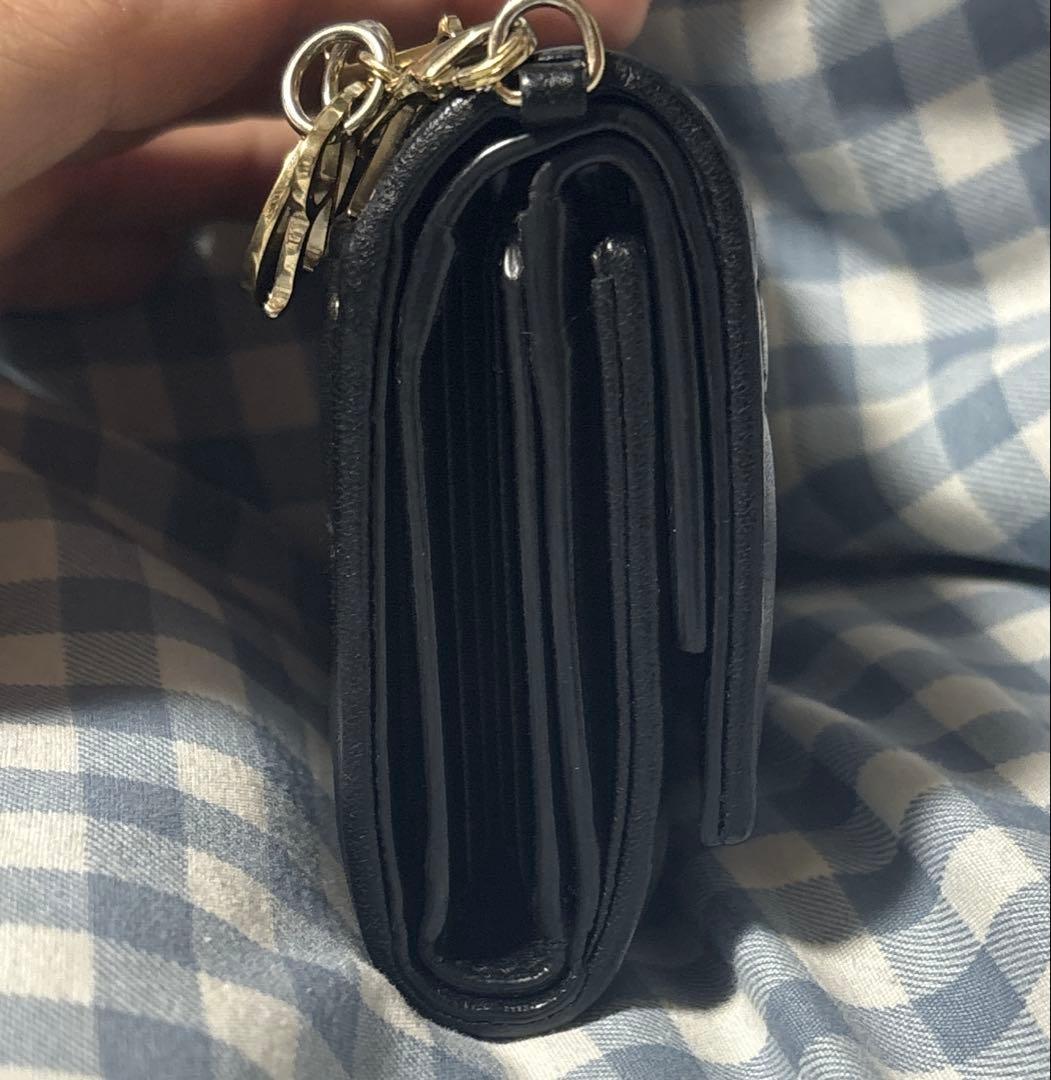 Dior ロータスウォレット 折り財布 黒