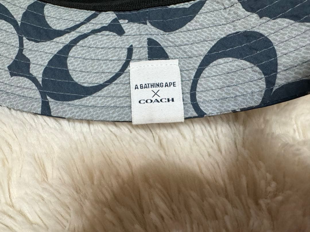 超美品　コーチとBAPEコラボバケットハット　M