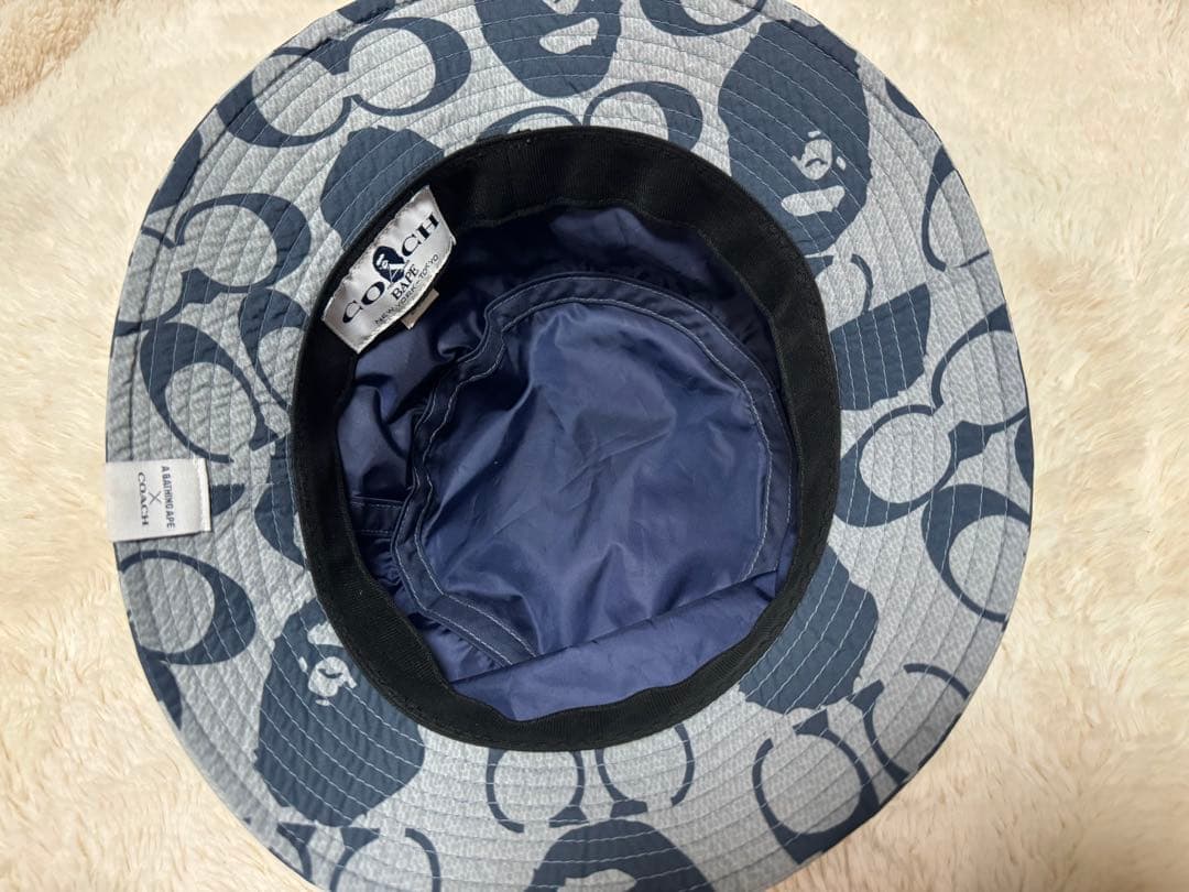 超美品　コーチとBAPEコラボバケットハット　M