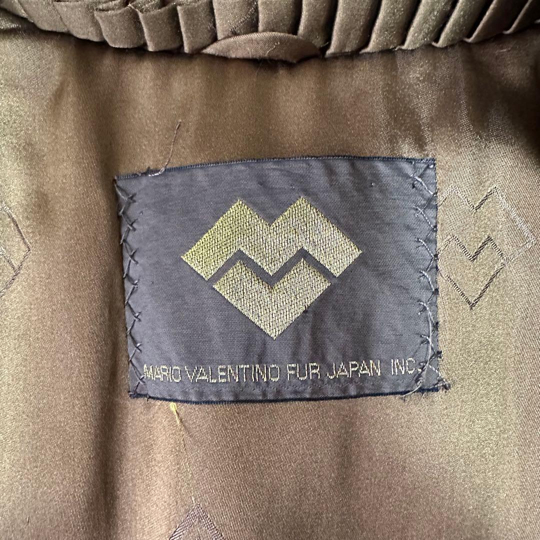 マリオヴァレンティノ ミンク 毛皮 リアルファー コート ブラウン XL 13号