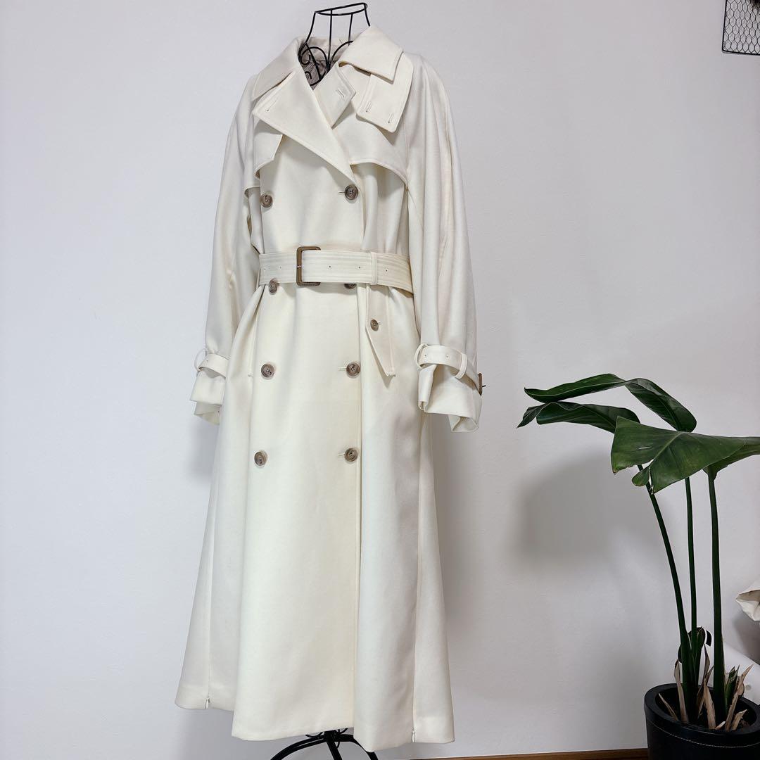 【極美品】AMERI SUPERIOR FLARE TRENCH COAT S