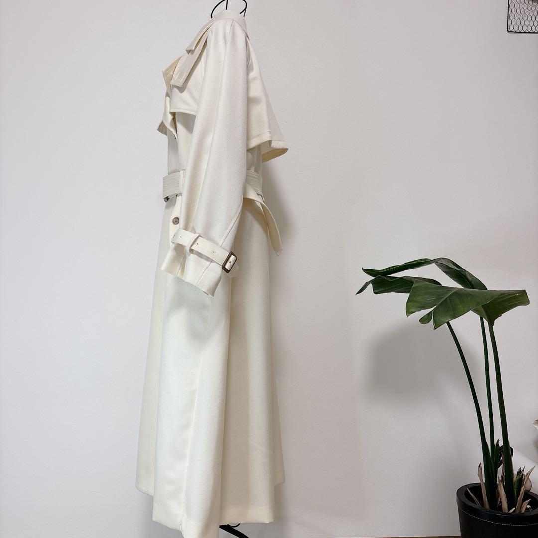 【極美品】AMERI SUPERIOR FLARE TRENCH COAT S