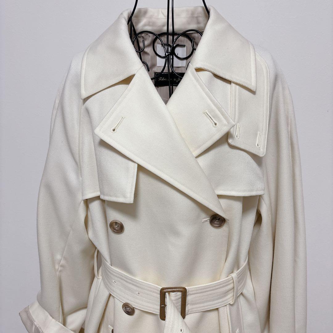 【極美品】AMERI SUPERIOR FLARE TRENCH COAT S