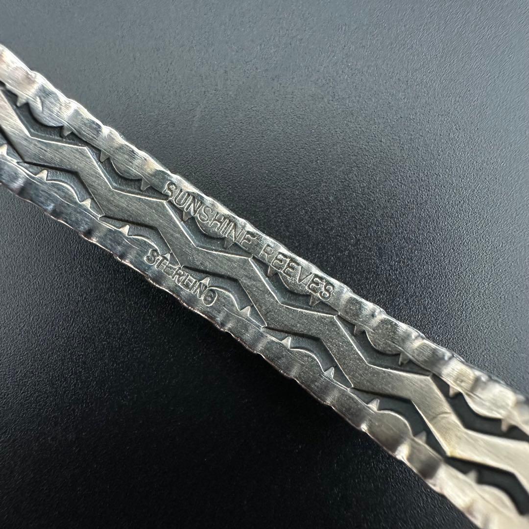 美品 NAVAJO Sunshine Reeves 4面スタンプワーク バングル