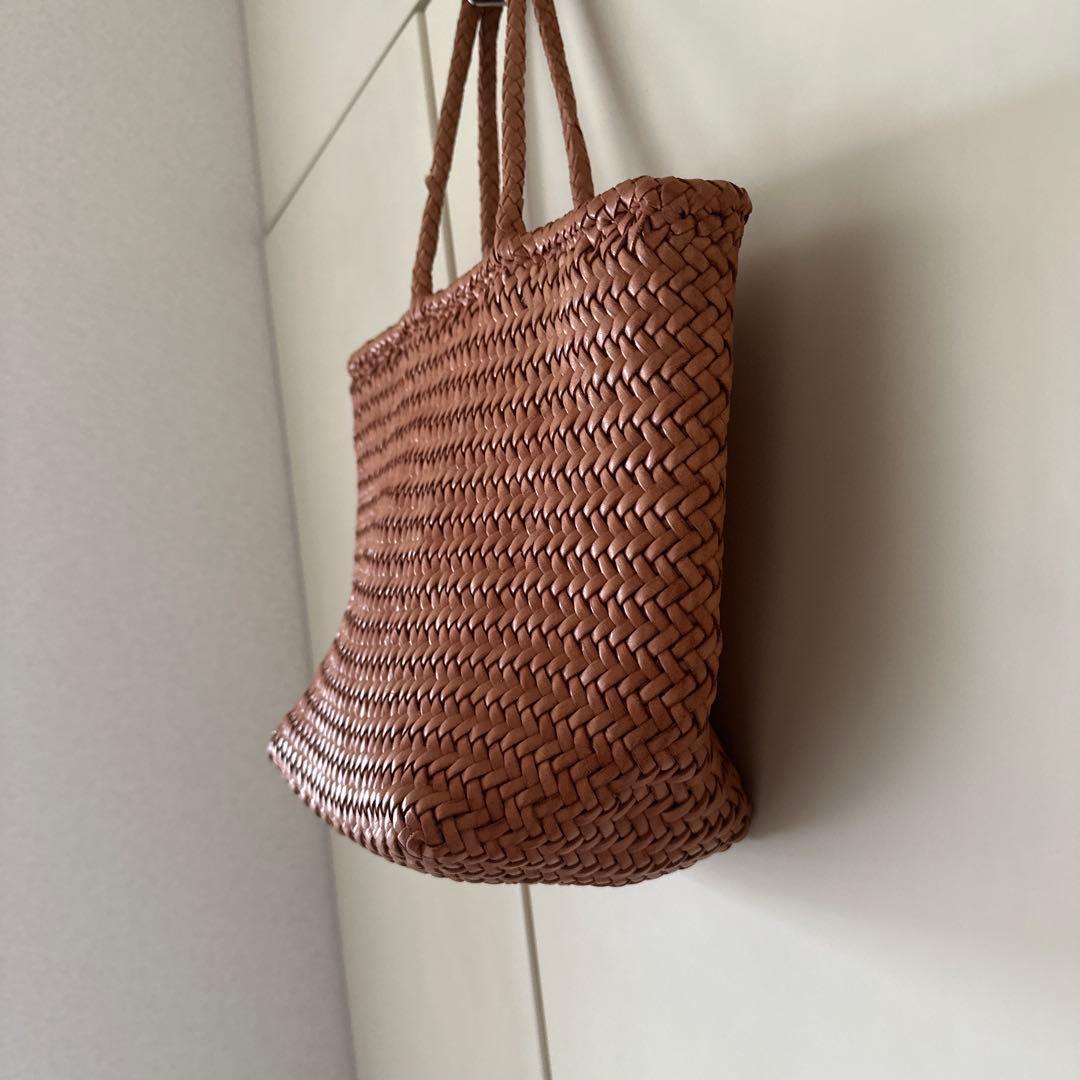 dragon diffusion レザーメッシュハンドバッグ