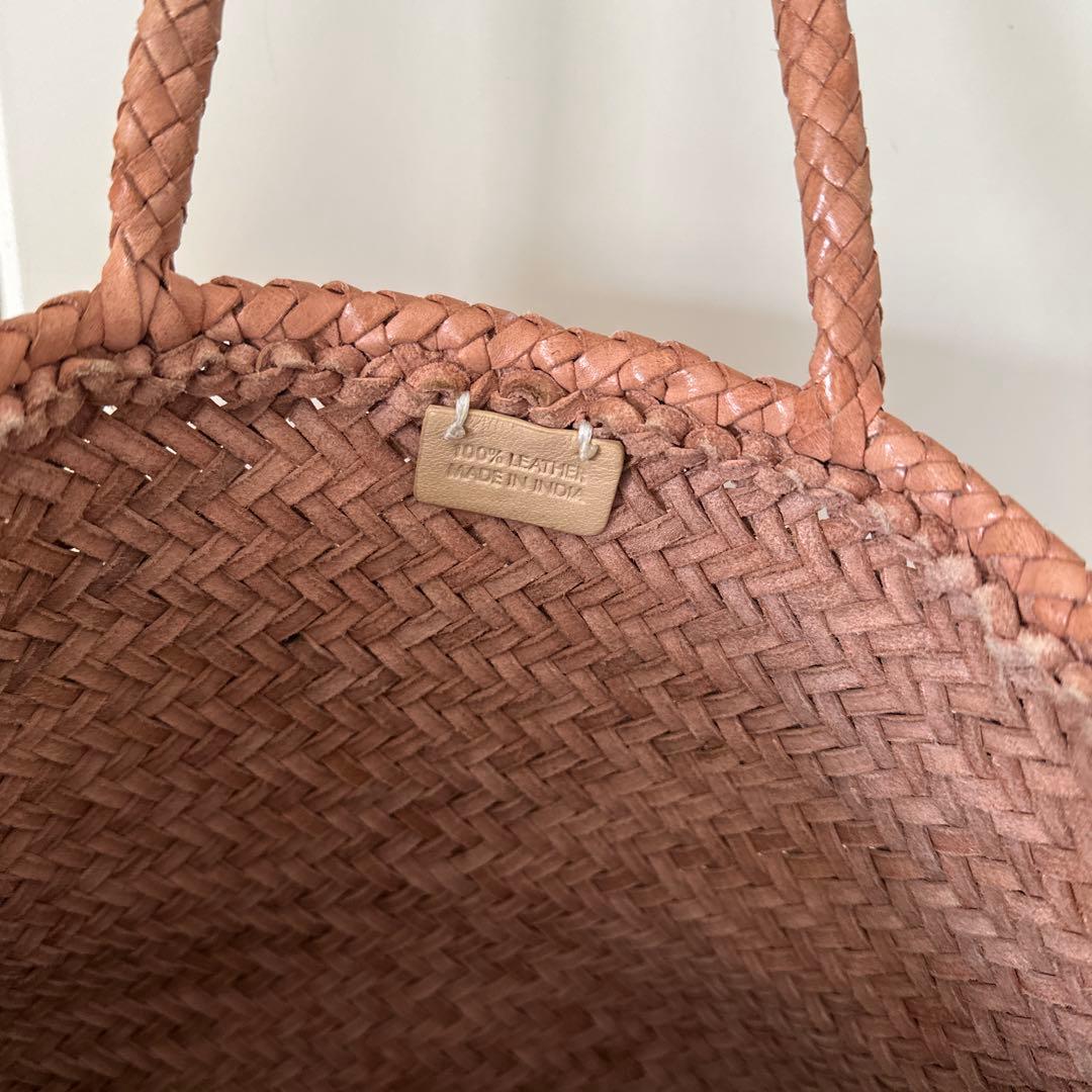 dragon diffusion レザーメッシュハンドバッグ