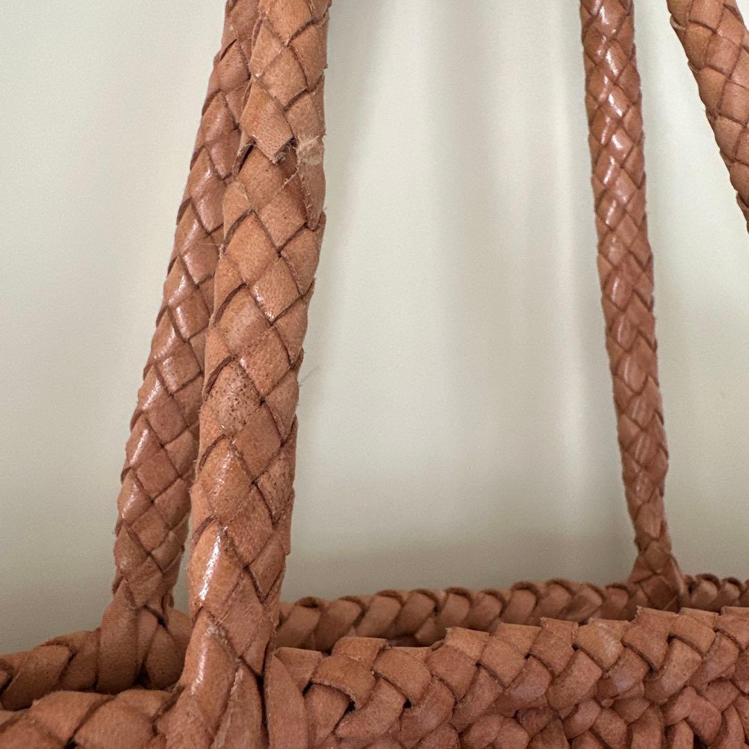 dragon diffusion レザーメッシュハンドバッグ