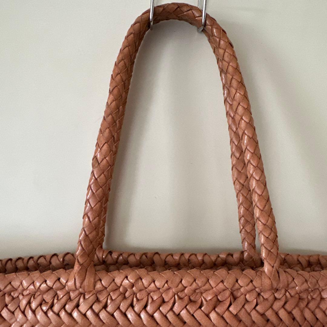 dragon diffusion レザーメッシュハンドバッグ