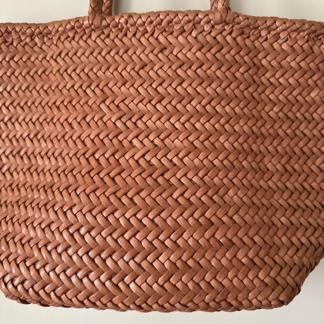 dragon diffusion レザーメッシュハンドバッグ