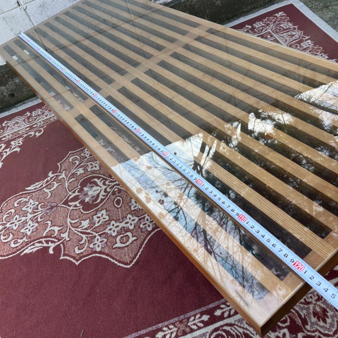 ジョージネルソン◼︎ プラットフォームベンチ リプロダクト品 強化ガラス天板付き