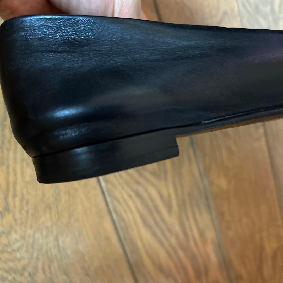 CHANEL シャネル　黒 フラットシューズ39
