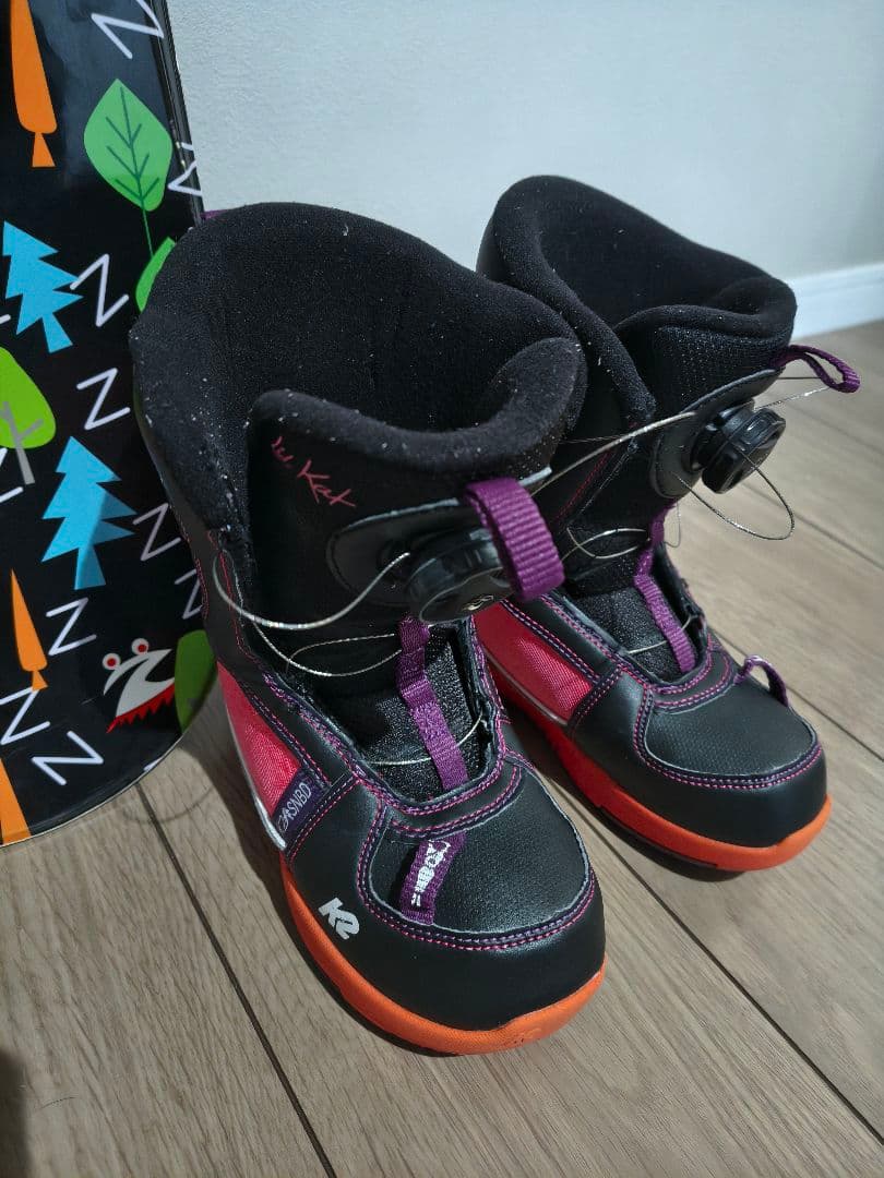 キッズ　スノーボード、シューズセット　125センチ18.5センチ ZUMA K2