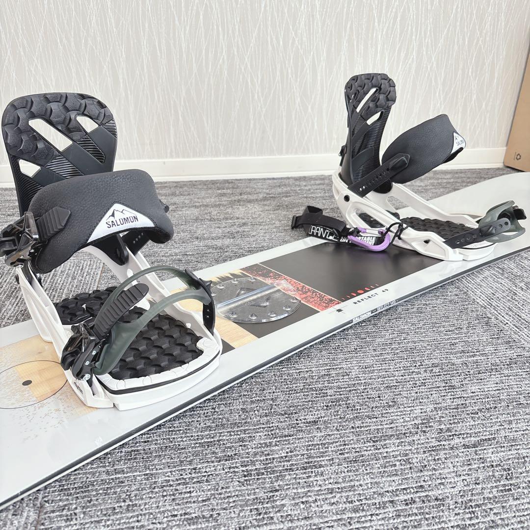 26超美品❗️超豪華❗️サロモン メンズスノーボードセット★スノボ149cm+ビン付