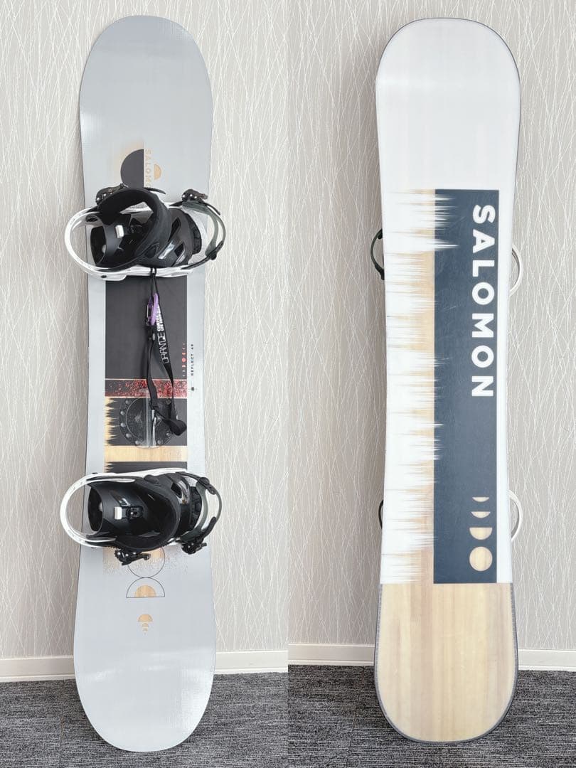 26超美品❗️超豪華❗️サロモン メンズスノーボードセット★スノボ149cm+ビン付