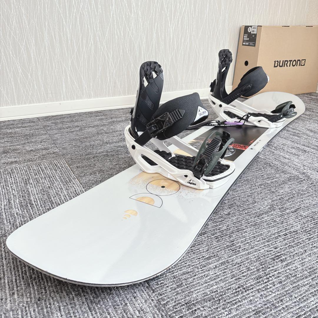 26超美品❗️超豪華❗️サロモン メンズスノーボードセット★スノボ149cm+ビン付