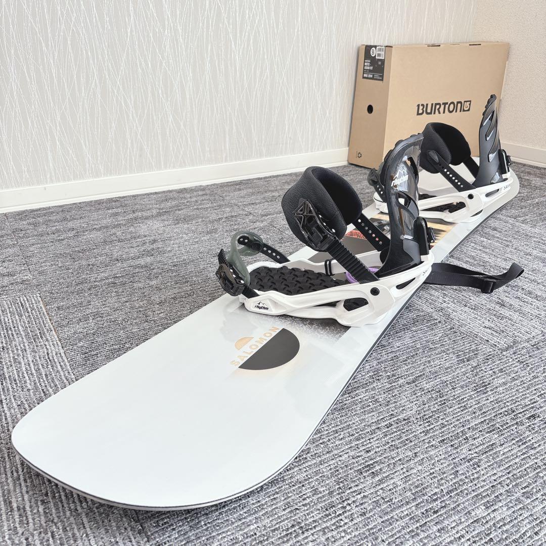 26超美品❗️超豪華❗️サロモン メンズスノーボードセット★スノボ149cm+ビン付