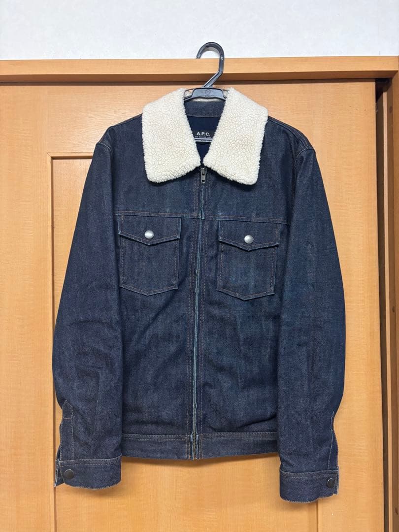 A.P.C. ボア デニムジャケット Gジャン 裏ボア インディゴ