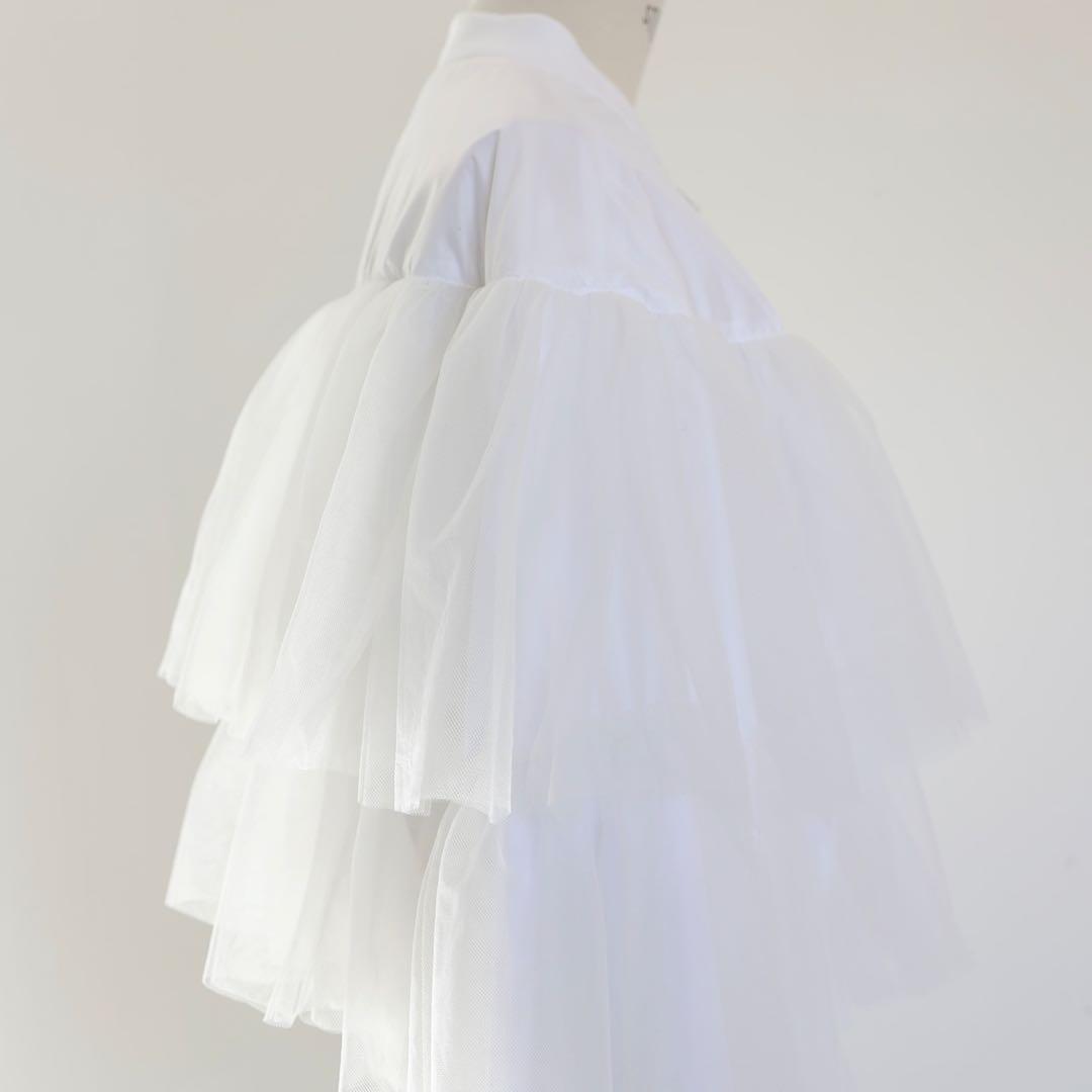 gypsohila ジプソフィア　チュールブルゾン　ホワイト