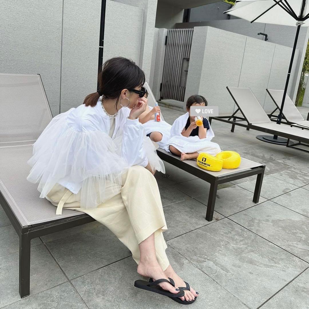 gypsohila ジプソフィア　チュールブルゾン　ホワイト