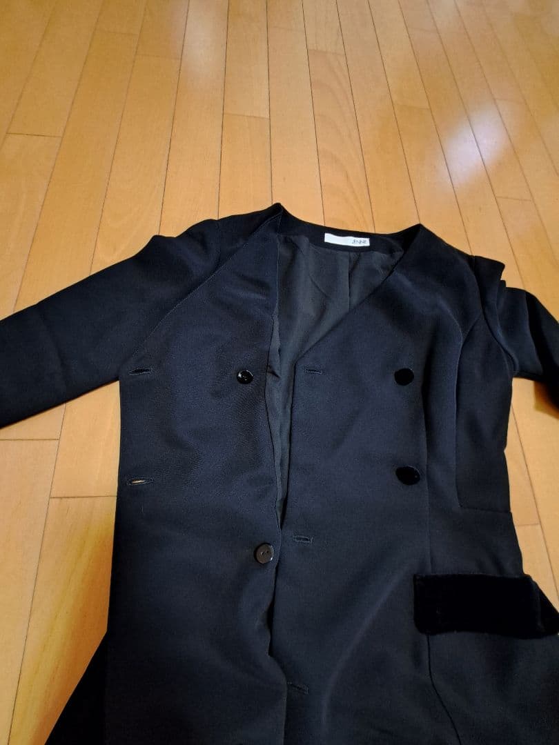 【JENNE】ベロアポイントワンピース