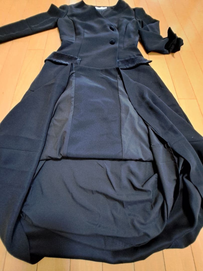 【JENNE】ベロアポイントワンピース