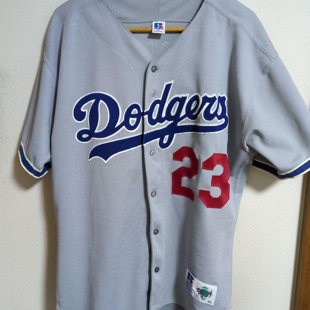 ロサンゼルス・ドジャース KARROS 95年？ジャッキーロビンソンパッチ付き