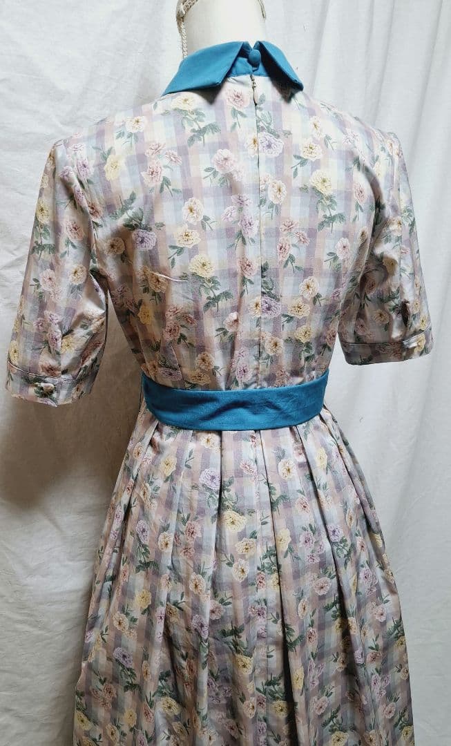 rimi様 リバティ生地使用 五分袖ワンピース