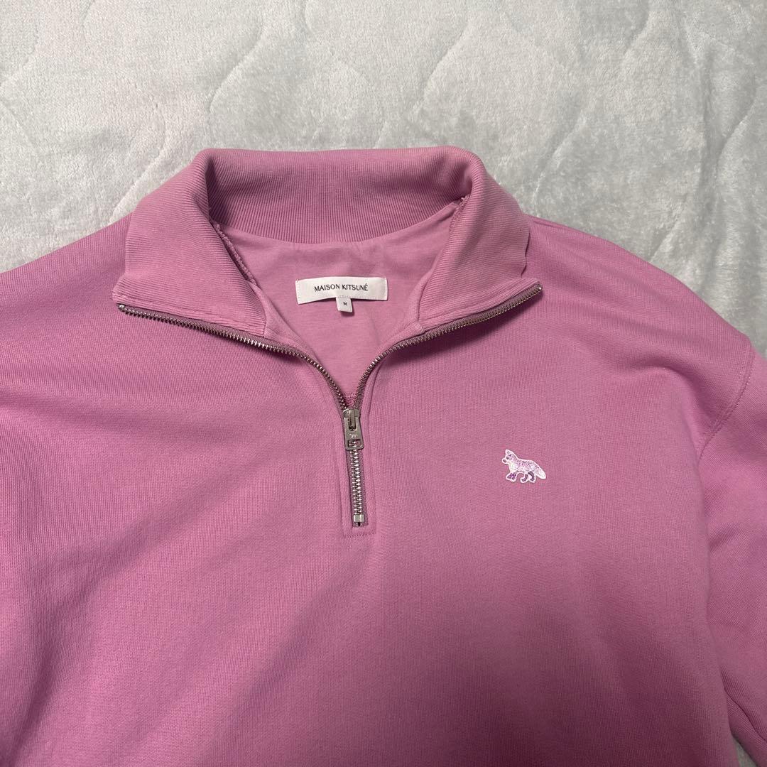 MAISON KITSUNE ベイビー フォックス ハーフジップ スウェット