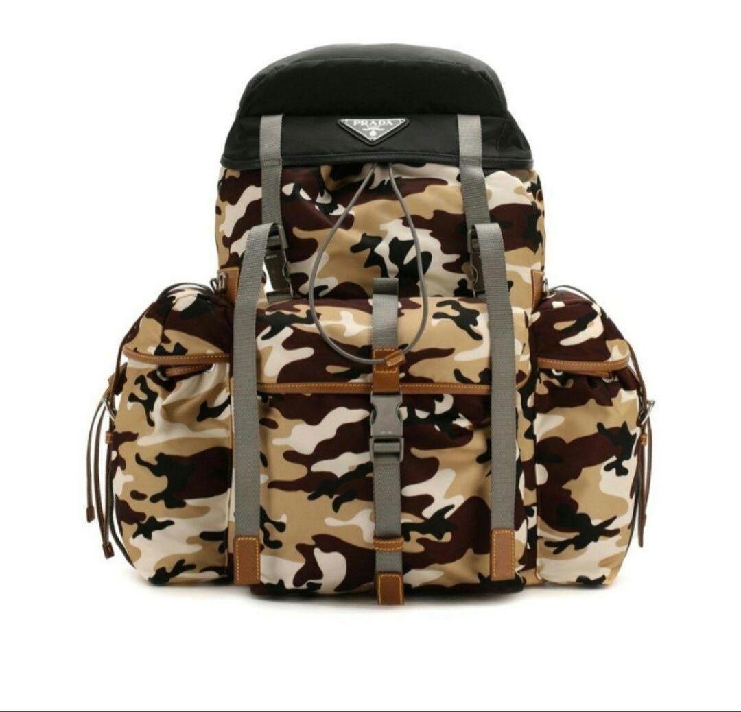 珍しいプラダ 2VZ073 テスート リュック・デイパック メンズ　カモフラ