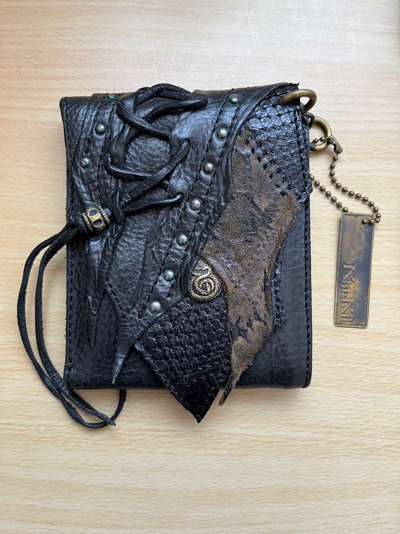 [希少美品]KMRii ケムリ　三つ折り財布　ウォレット 本革