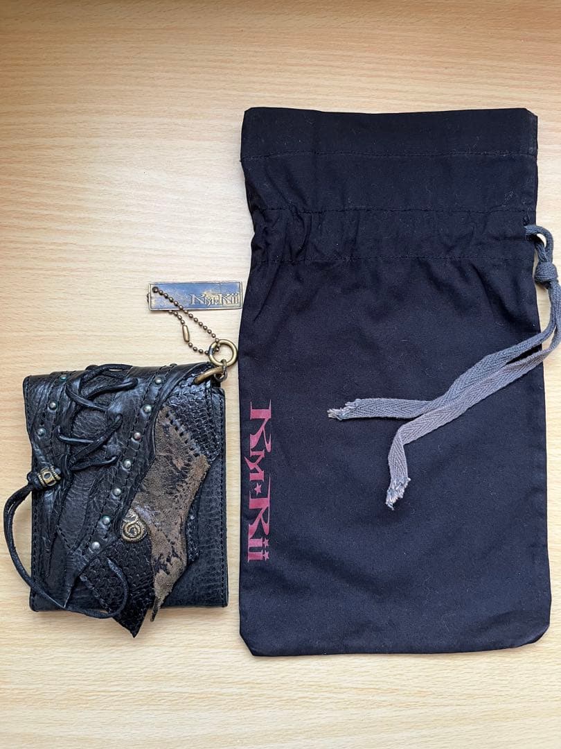 [希少美品]KMRii ケムリ　三つ折り財布　ウォレット 本革