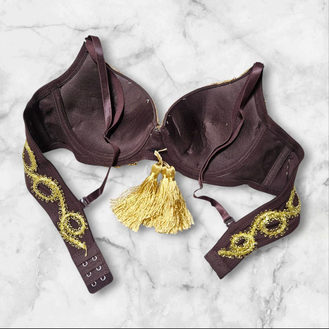 ベリーダンスセットアップ ダークブラウン