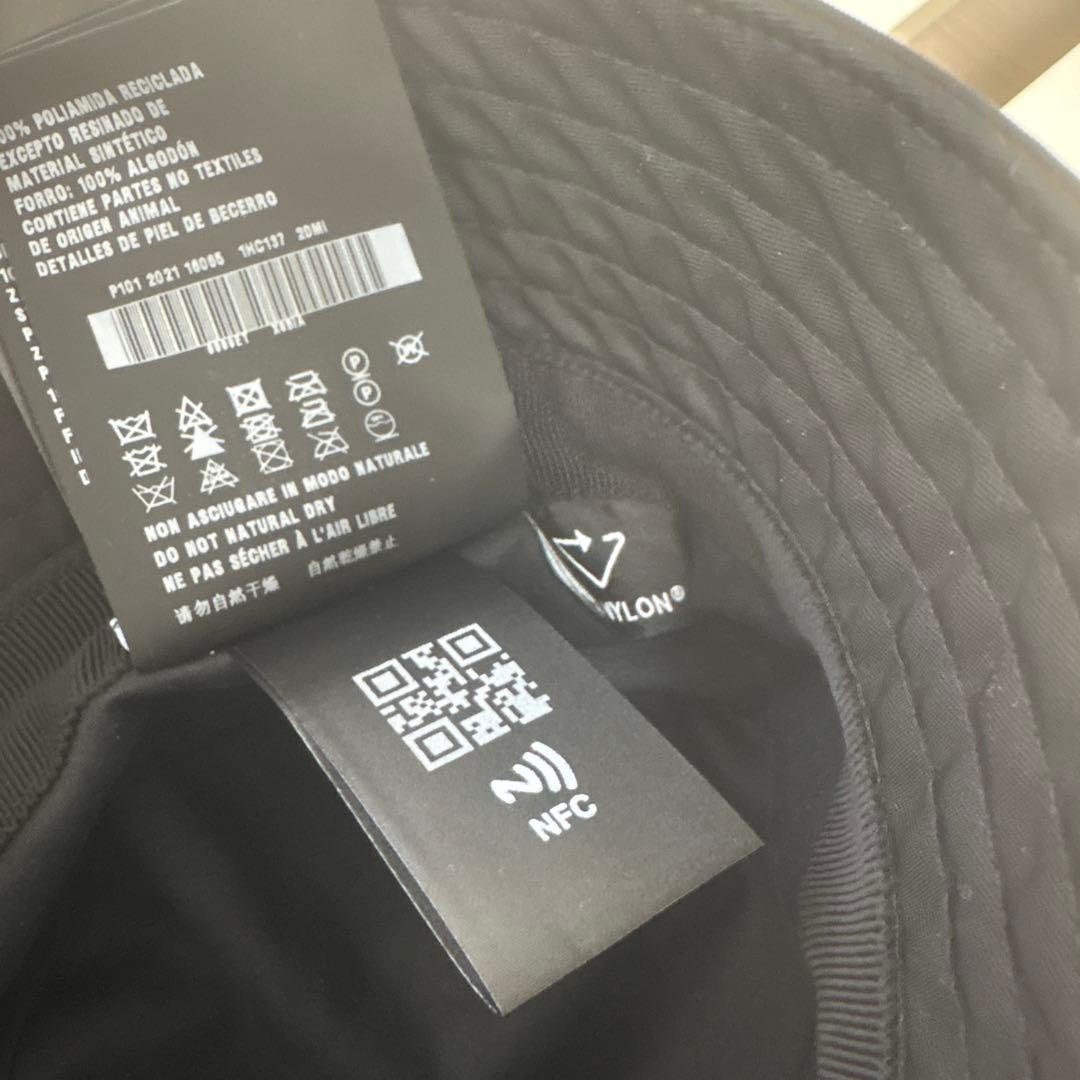 PRADA ナイロン バケットハット ブラック Sサイズ